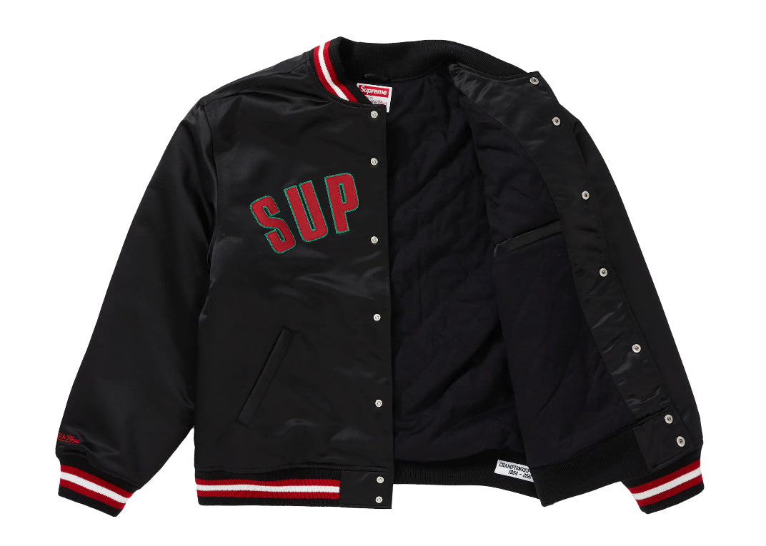 Supreme Mitchell & Ness Satin Varsity Jacket