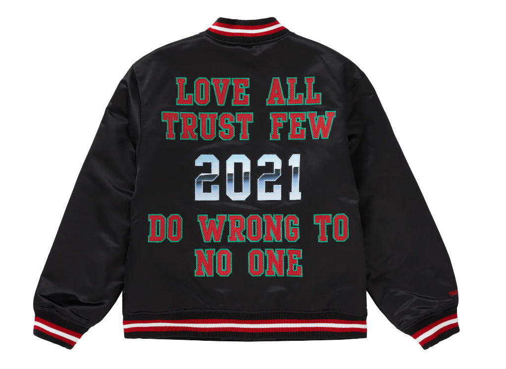 Supreme Mitchell & Ness Satin Varsity Jacket