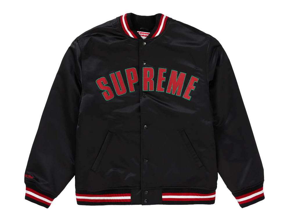 Supreme Mitchell & Ness Satin Varsity Jacket